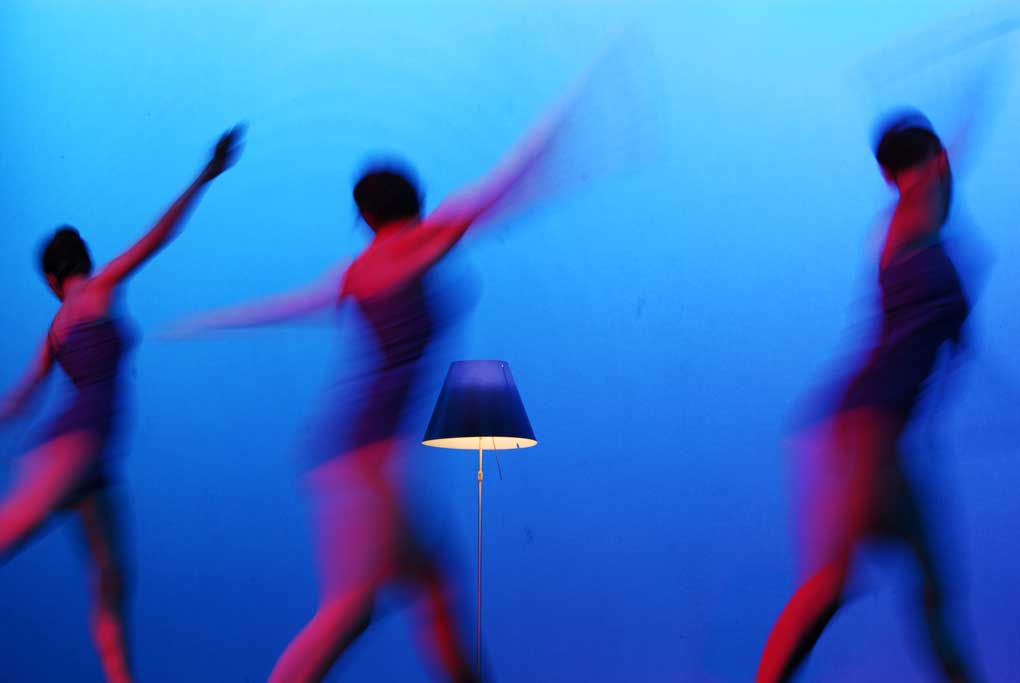 deep blue in slow motion