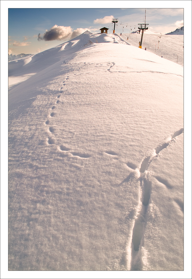 Nel bianco (e un tantino di azzurro)