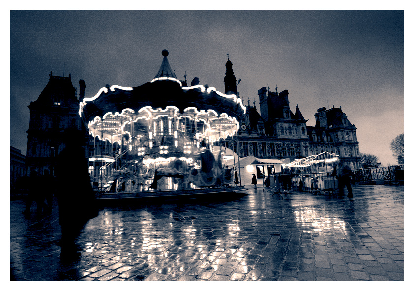 la giostra e l uomo  nero