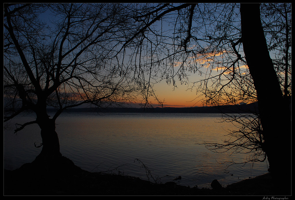 Tramonto a bracciano