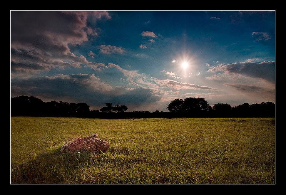 The sun and the ground