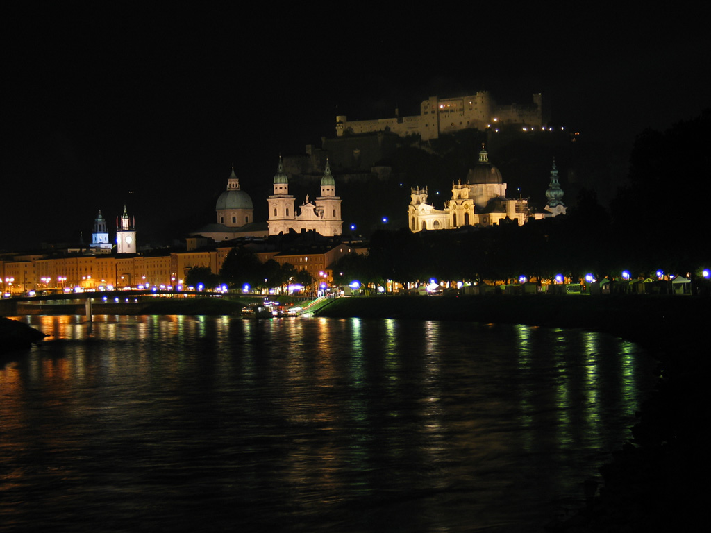 Salisburgo-Panorama notturno