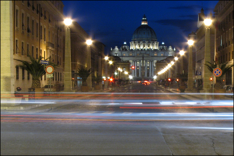 S. Pietro by night