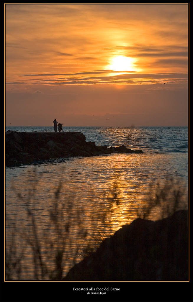 Pescatori alla foce del Sarno
