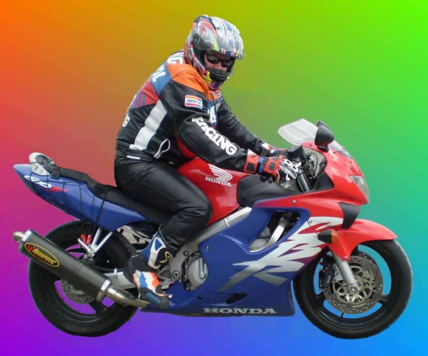 Io sulla mia fedele CBR