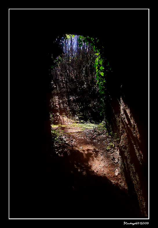 ...inside the cave....