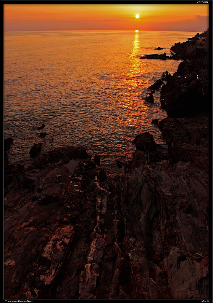 Tramonto da Genova Nervi