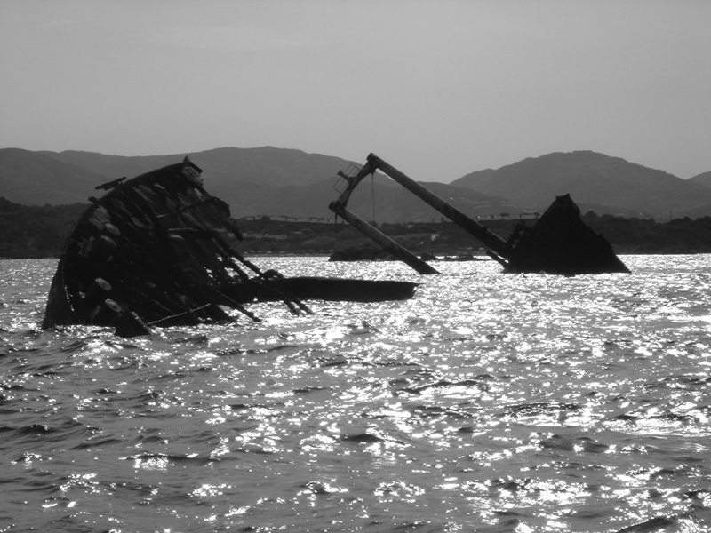 relitto in mare