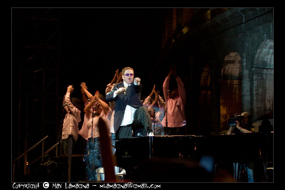 Elton John al Colosseo
