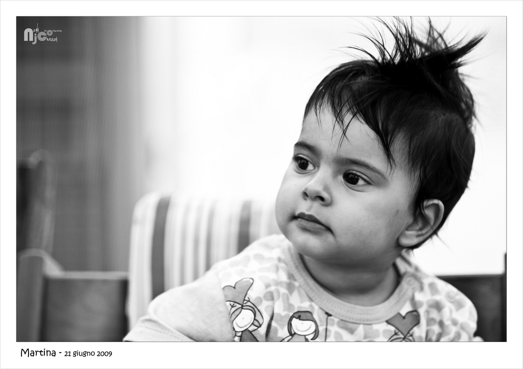 Martina in B&W