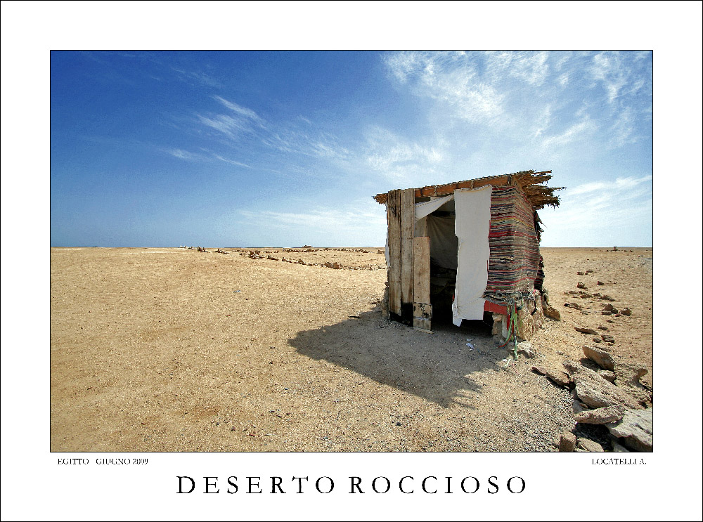 Deserto roccioso d'Egitto