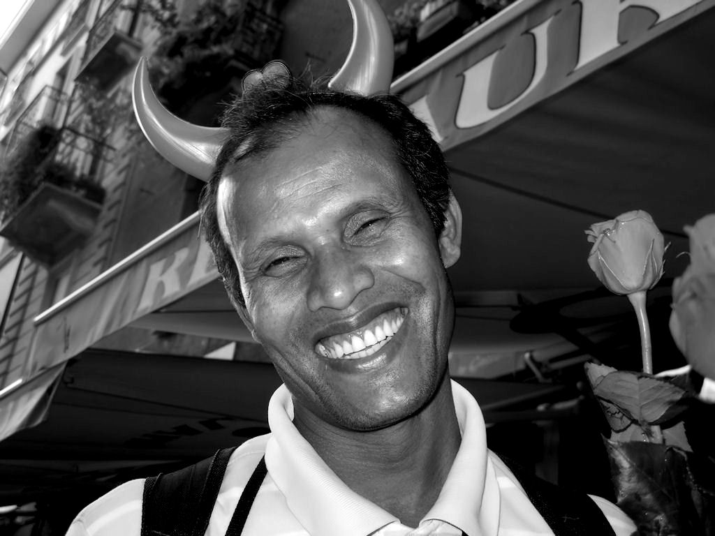 Il venditore di rose