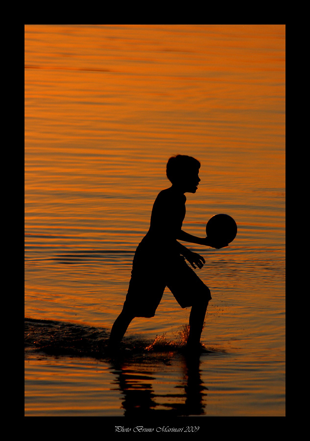 Ultimi giochi al tramonto