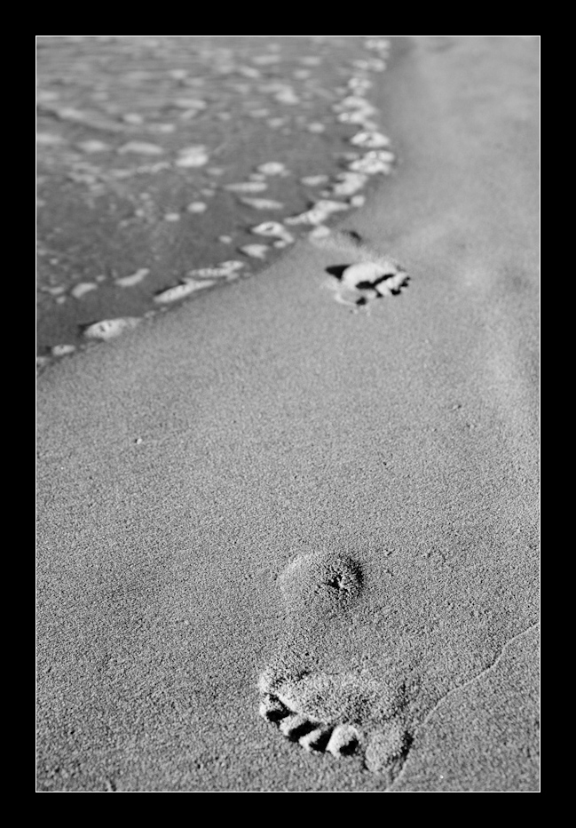 Orme sulla spiaggia!