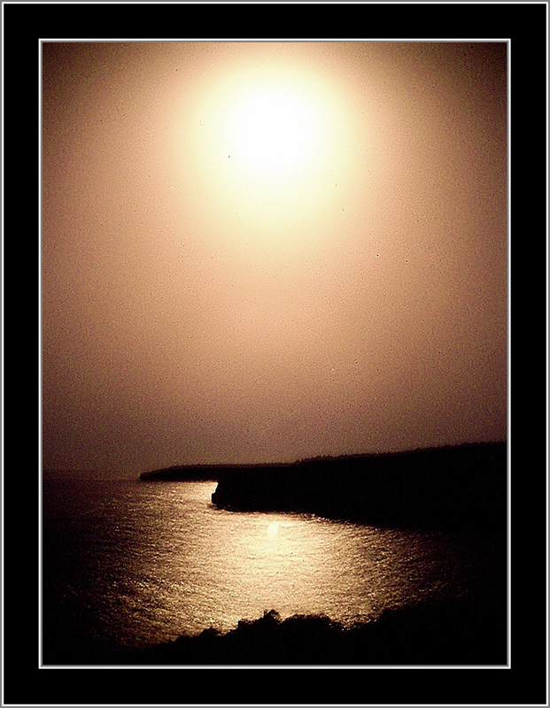 notte sulla costa del Cilento