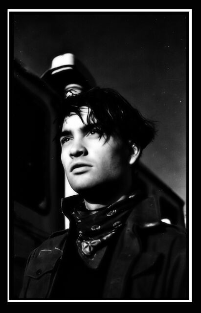 Ritratto al tramonto in BN