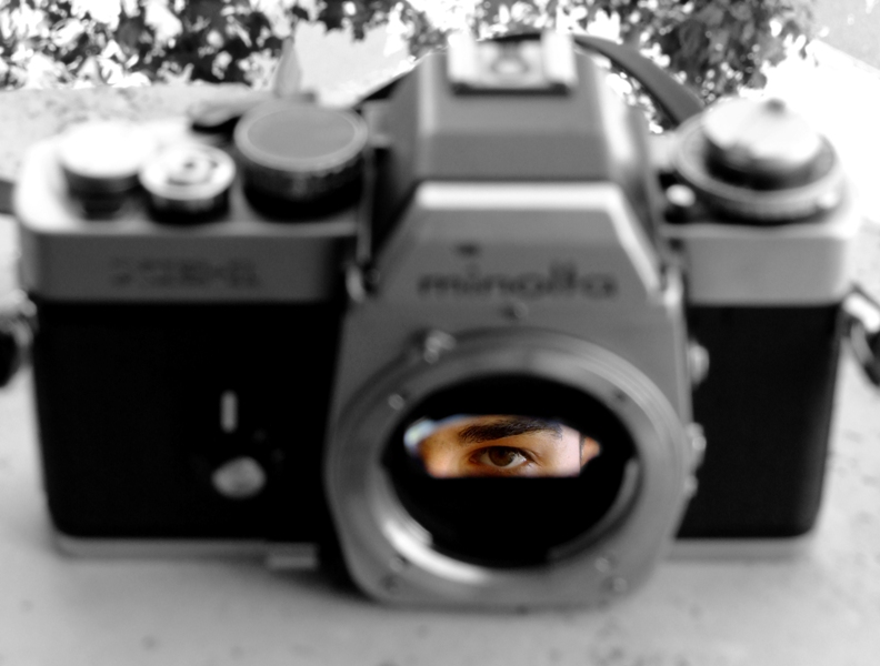 My eye in my Minolta XE-1