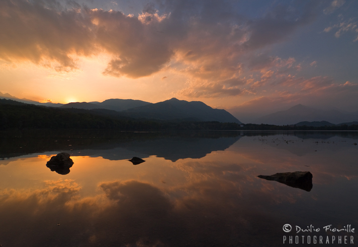 Tramonto sul Lago Piccolo di Avigliana (TO) - Parco Naturale