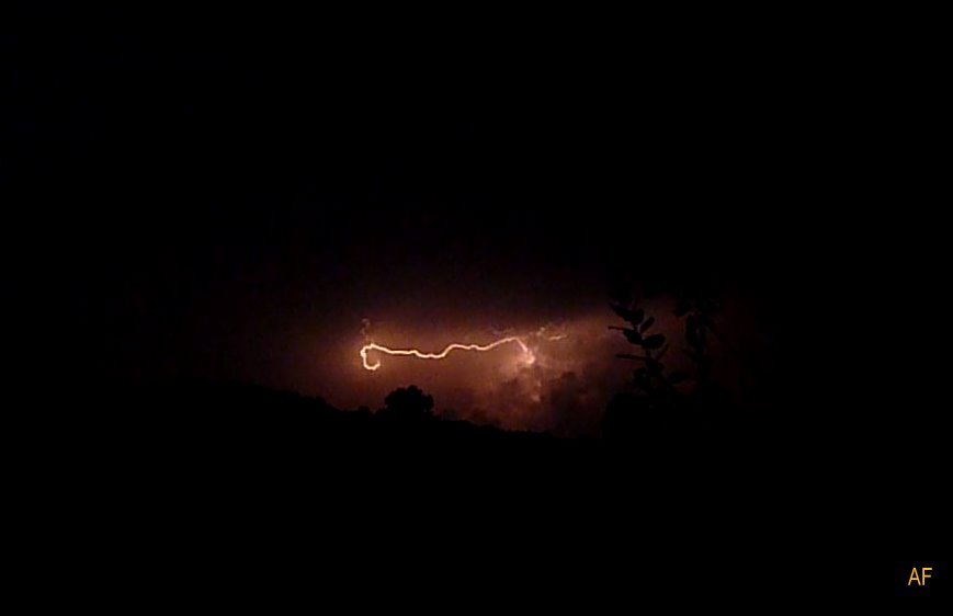 Lightning in the night