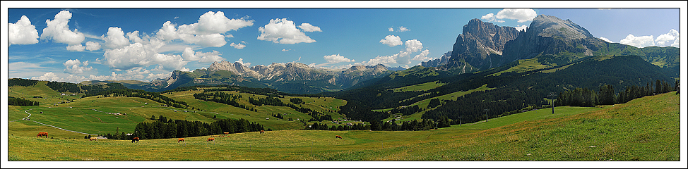 Panoramica dall'Alpe di Siusi