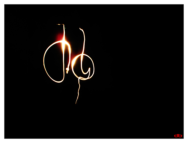 Logo in light painting