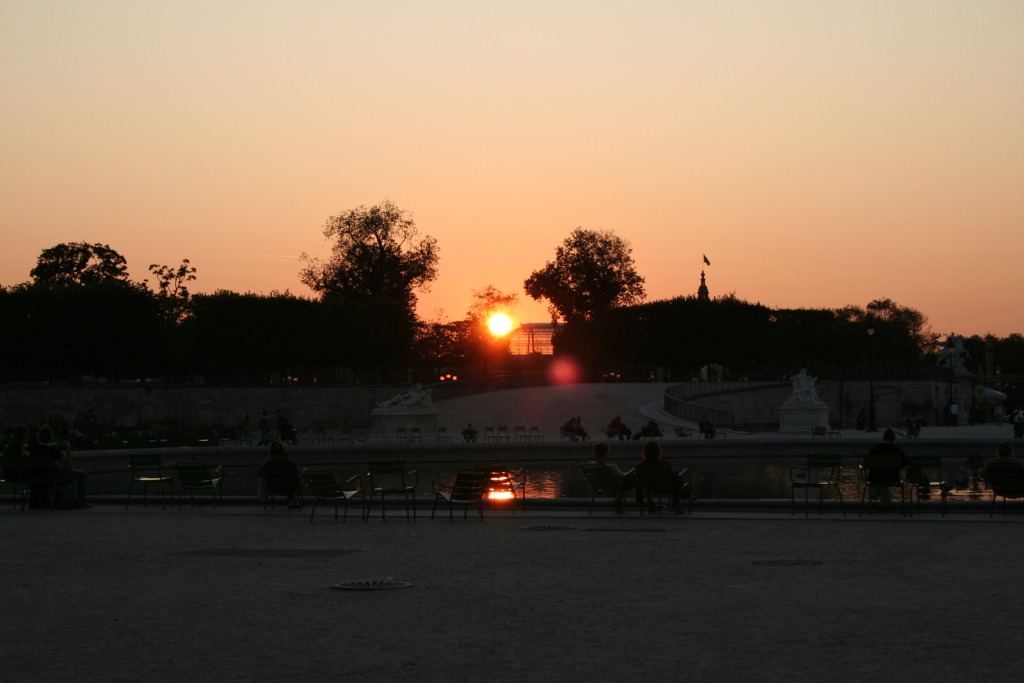 Place de la concorde sunset