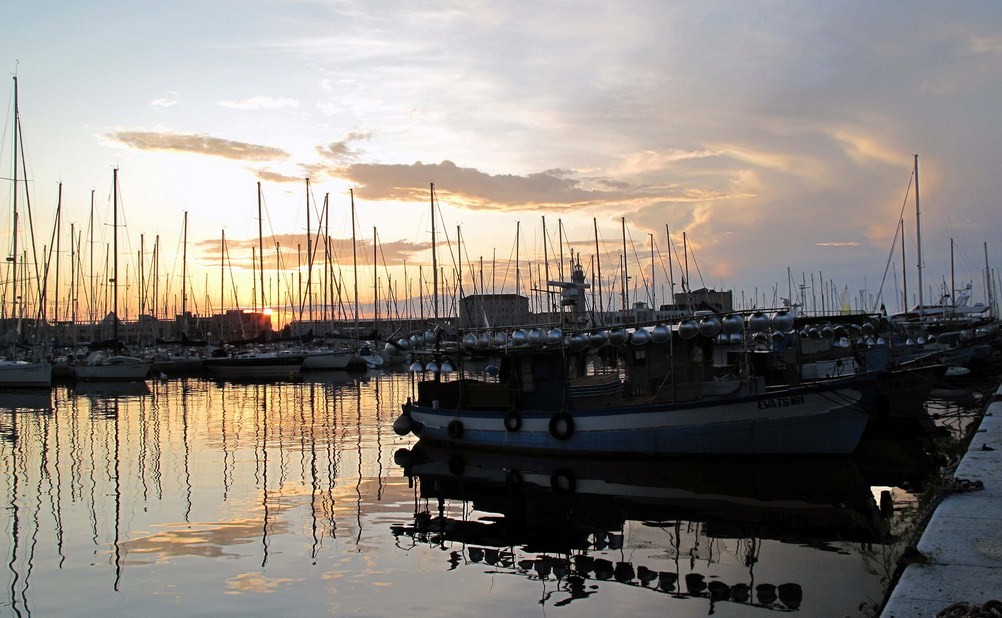 Pescherecci al tramonto