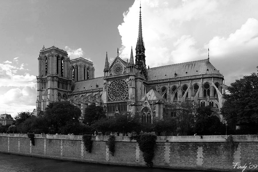 Notre Dame B/W