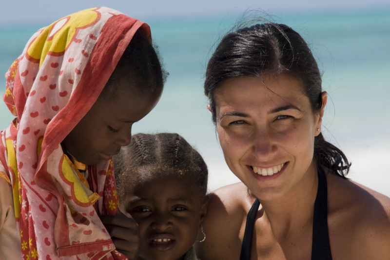 Mia moglie con alcune bambine dolcissime