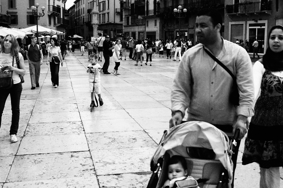 Verona; in Piazza delle Erbe