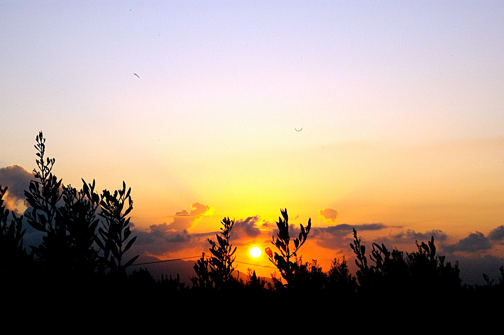 Tramonto in campagna