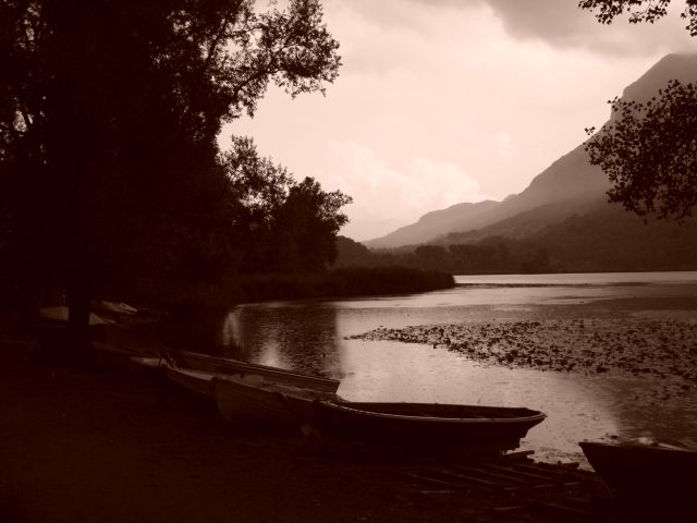 temporale sul lago