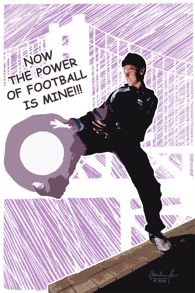 Now the power of football is mine!