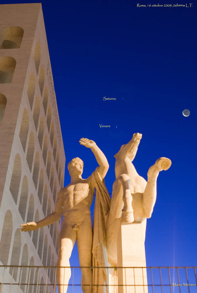 Luna, Venere e Saturno