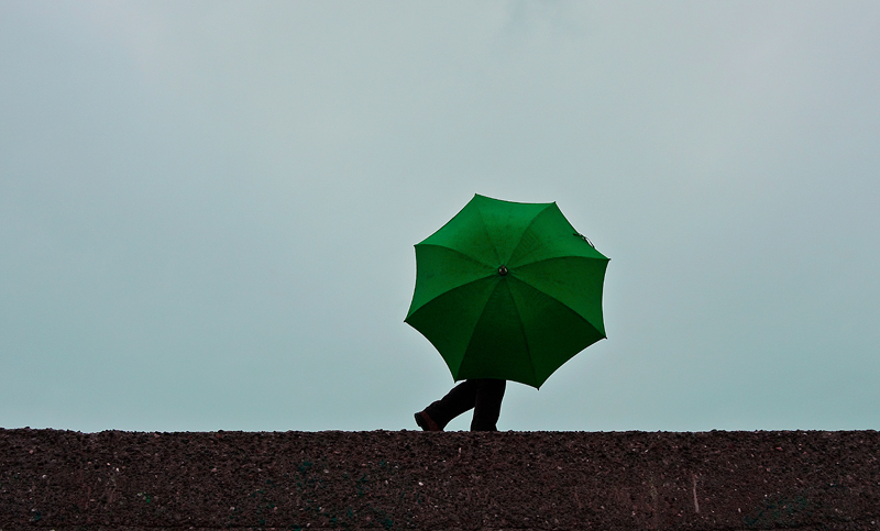 ...l'ombrello che cammina...