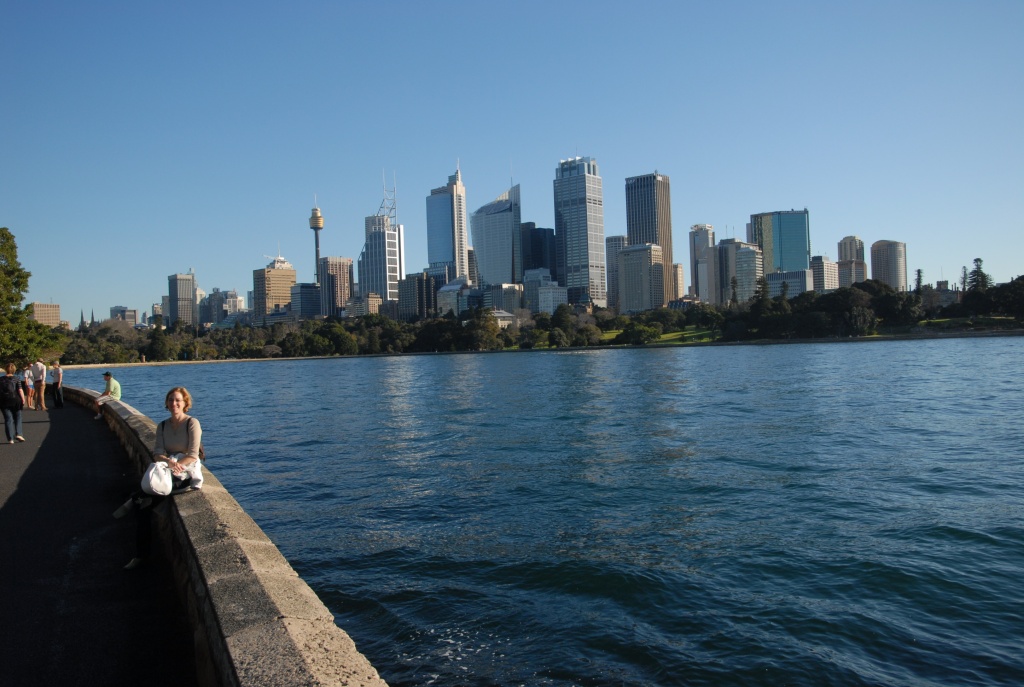 View of Sidney from the park