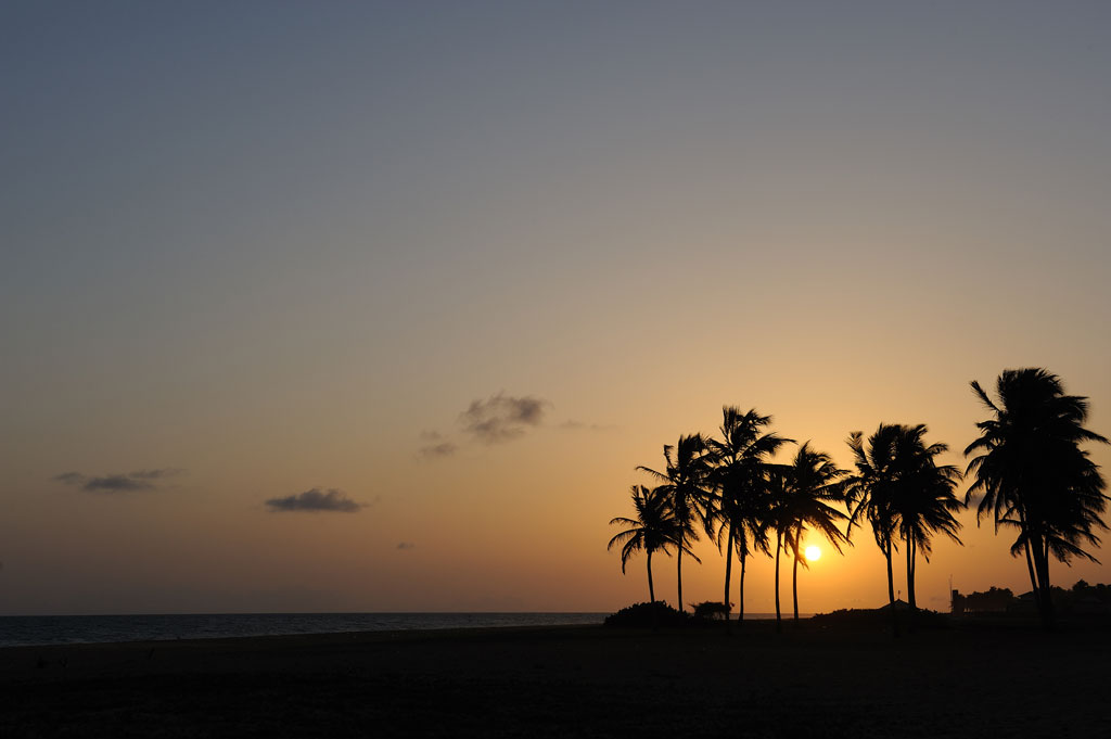 Tramonto sull'oceano