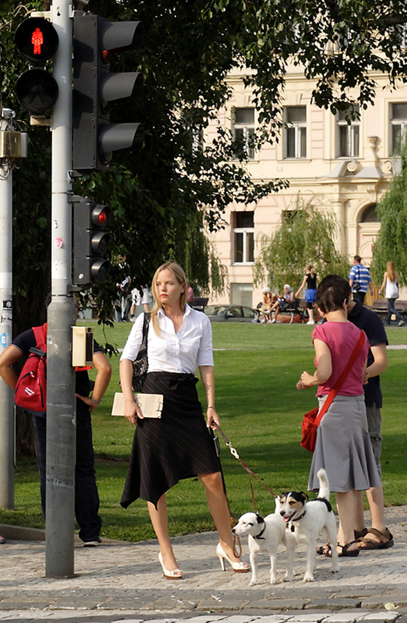 Aspettando il verde.....  Praga 2009