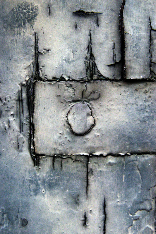 Vecchio balcone in legno: dettagli