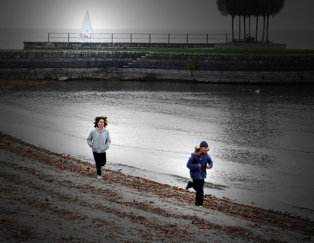 Corsa sulla spiaggia