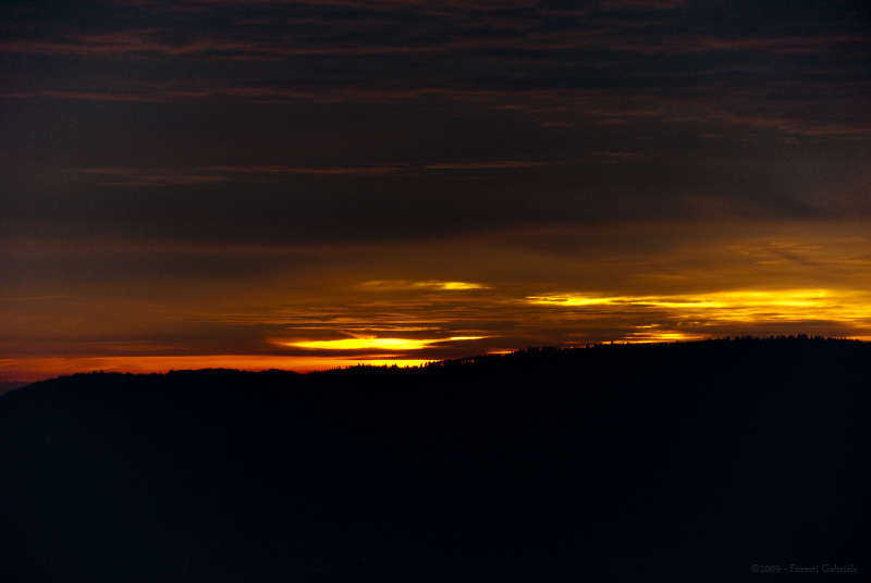 Un Tramonto caldo a 0 gradi