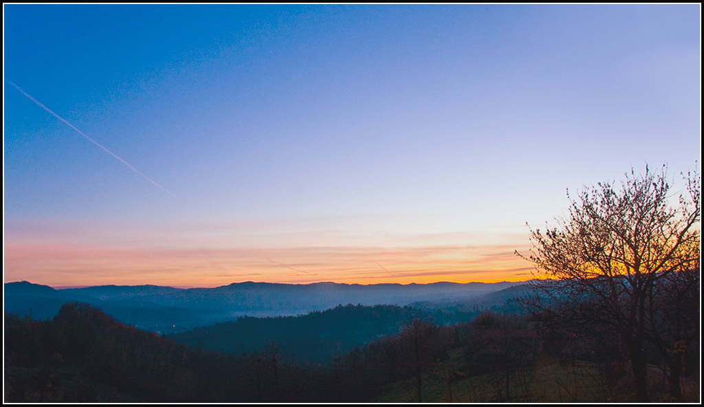 Un tramonto, quello di oggi..