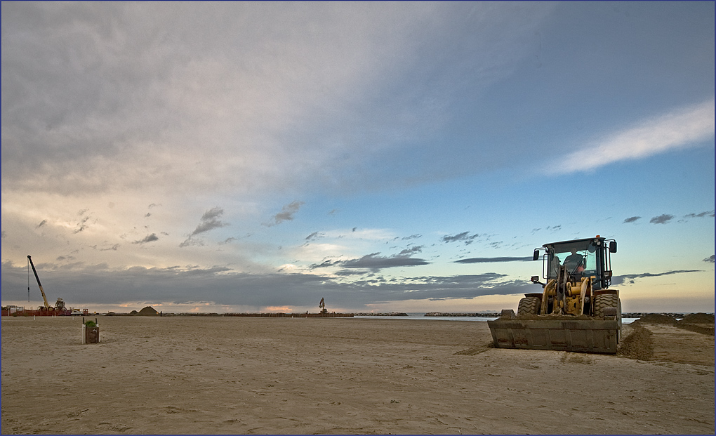 Lavori in spiaggia..