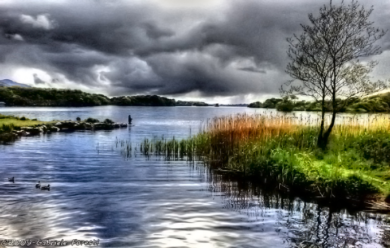 HDR Irish Lake (crop) - The fisher