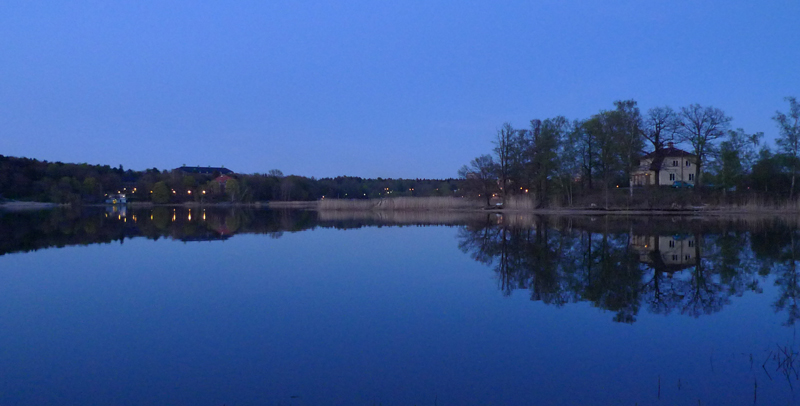 Stoccolma laghi in notturna