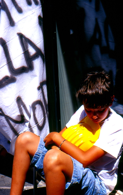 Roma, giugno 2009 - Manifestazione dei terremotati aquilani
