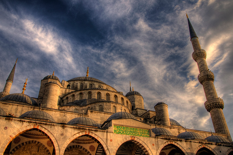 moschea blu HDR