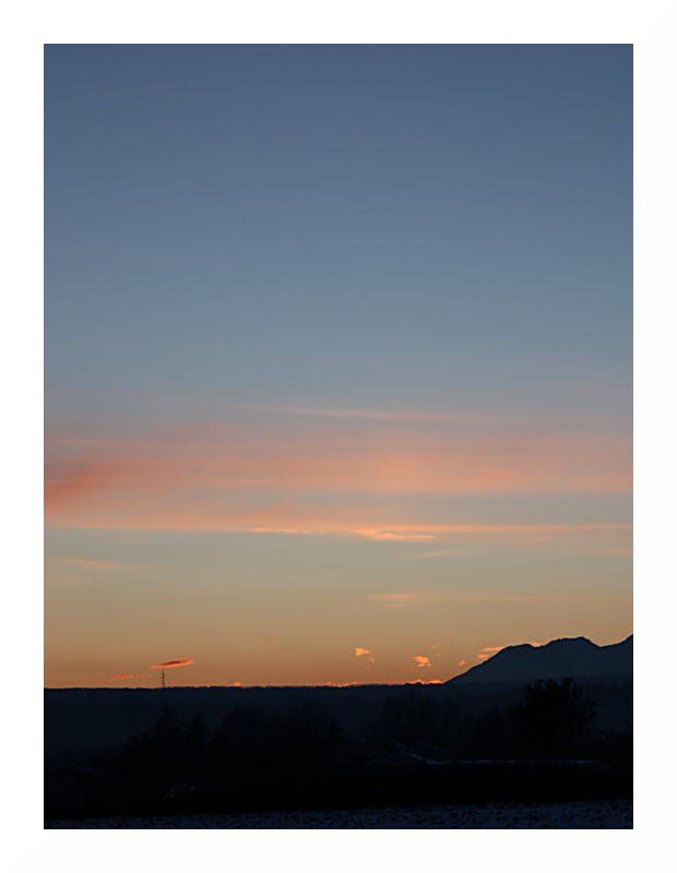 Tramonto sulla serra