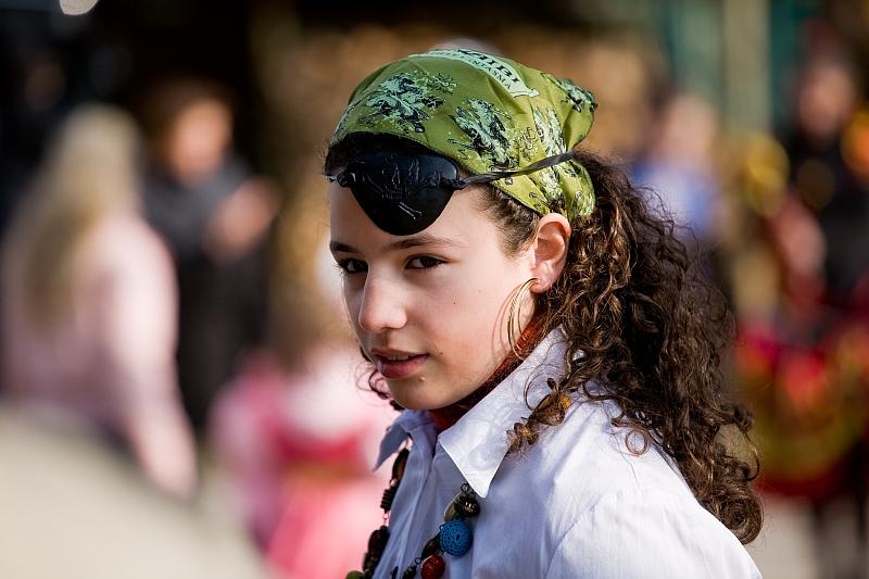 Ritratto "rubato" al carnevale