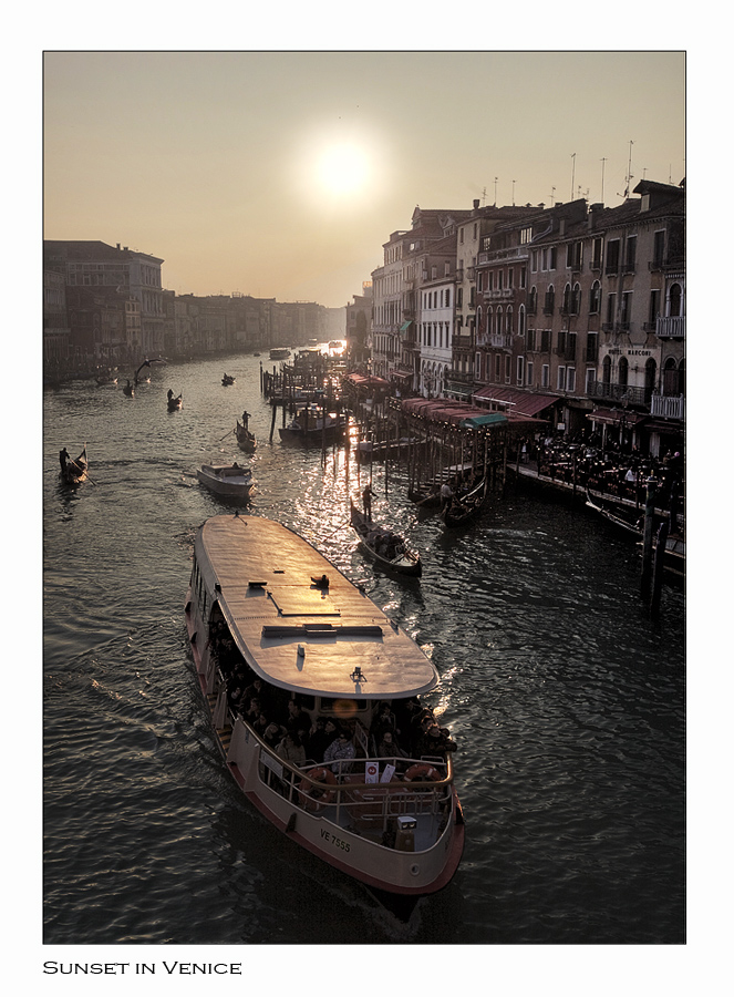 Sunset in Venice